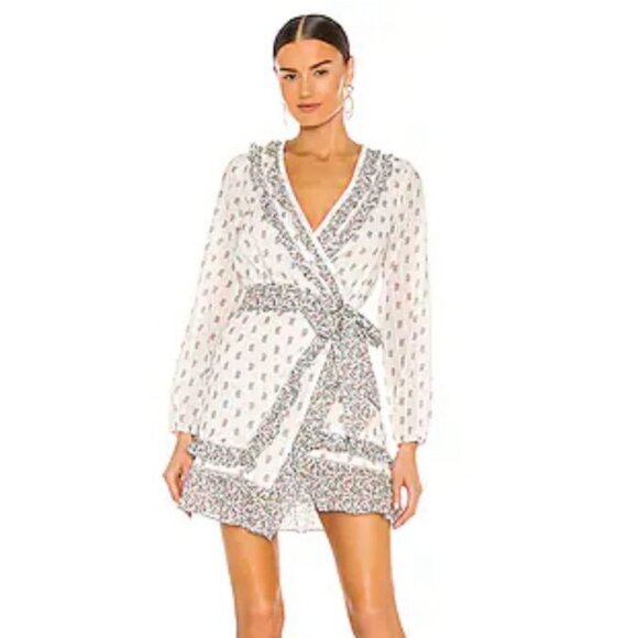 Veronica Beard Kierra Wrap Mini Dress - Picture 1 of 12